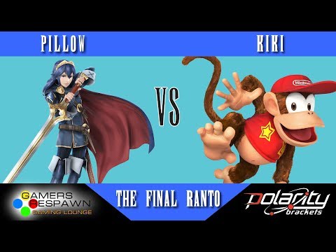 Final Ranto - Smash 4 Singles - Pillow (Lucina) vs Kiki (Diddy Kong) - Top 4 Losers Semis