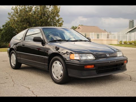 89 Honda CRX SI start and tour