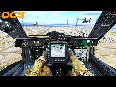 AH-64D Apache | Battle of Fallujah Close AIR Support | Clear Weather