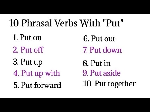 Phrasal Verbs with "Put" | Boost Your English | #learnenglish