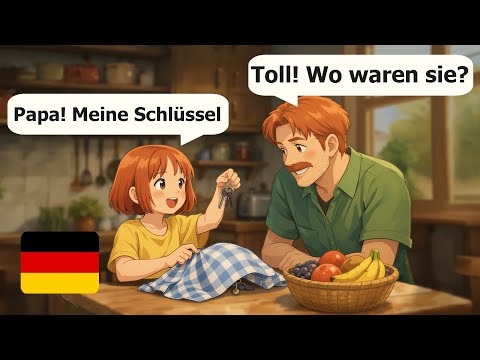 10 Simple German dialogues for beginners: My Family (A1-A2 Level)