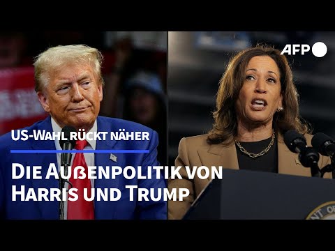 Trump vs. Harris: Ihre Positionen in der Außenpolitik | AFP