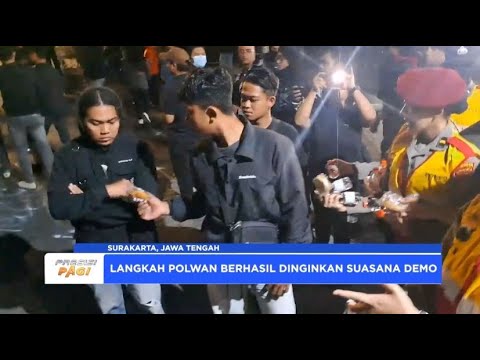 POLWAN POLRES SURAKARTA BAGIKAN MINUM PENDEMO