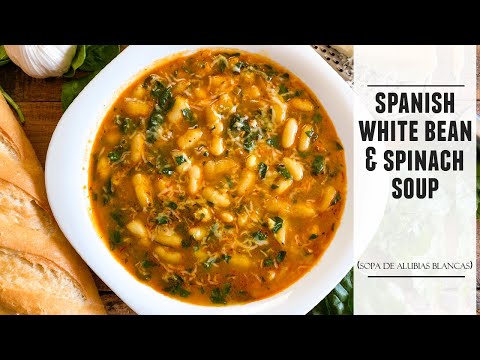 A Simple & Delicious Soup to Warm your Soul | White Bean & Spinach Soup