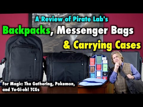A Review Of Pirate Lab's Backpacks, Messenger Bags, and Cases for Magic The Gathering, Pokemon TCG