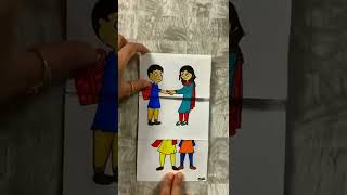 How to Draw Rakhi/Raksha Bandhan Special drawing #rakshabandhan #rakhi#shorts#trending#brothersister