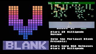 Atari ST Millipede Review and Real Hardware Game Play Session.