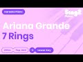 Ariana Grande - 7 rings (Lower Key) Piano Karaoke