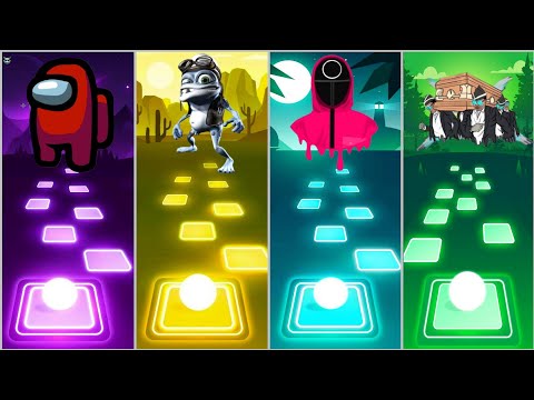 Coffin Dance vs Squid Game vs Crazy Frog vs Among Us - Tiles Hop EDM Rush
