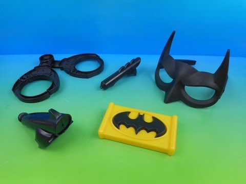 2014 75 YEARS OF BATMAN SET OF 5 SONIC DRIVE IN KID'S MEAL TOY'S VIDEO REVIEW