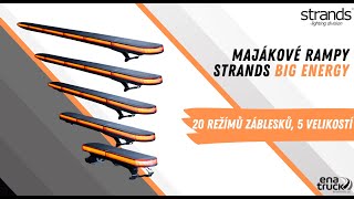 LED majáková rampa Strands BIG ENERGY 1200mm, 12/24V, 86W, ECE R65, R10
