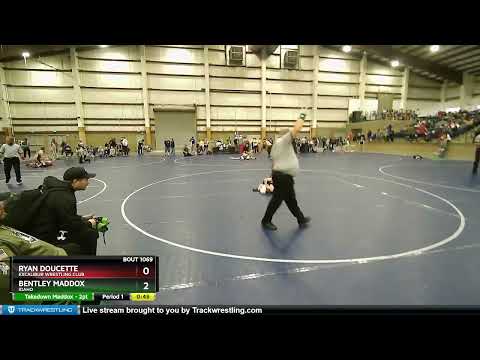 92 Lbs Champ. Round 1 - Ryan Doucette, Excalibur Wrestling Club Vs Bentley Maddox, Idaho Dad0