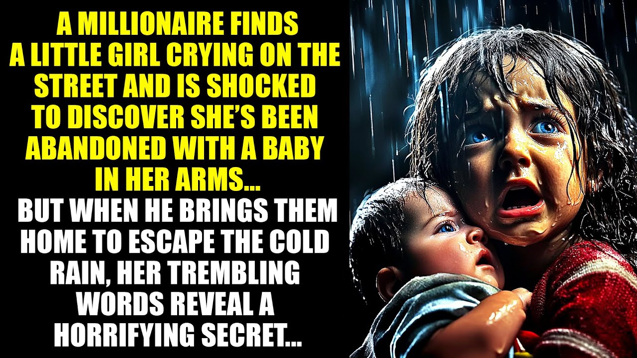 MILLIONAIRE Encounters ABANDONED GIRL On he Street and Discovers She’s Carrying Her BABY BROTHER....