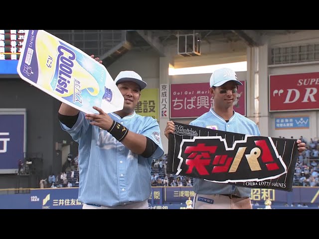 マリーンズ・井上選手・福田選手ヒーローインタビュー 9/27 M-H