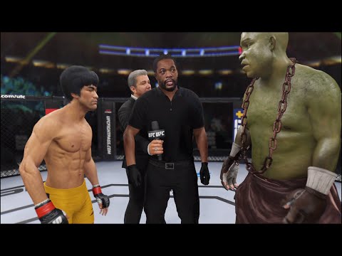 Bruce Lee vs. Shrek Ogre - EA Sports UFC 4 - Epic Fight 🔥🐲