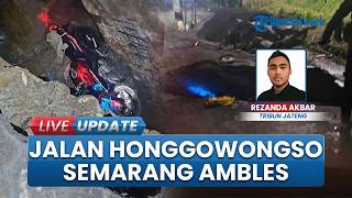 Jalan Ambles di Honggowongso Semarang Memakan Korban, Pemotor Terperosok ke Lubang sampai Masuk RS