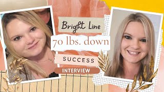 From 300 pounds to 230 - Tosha explains her Bright Line Eating journey and gives great advice