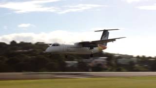 preview picture of video 'Liat Dash 8 Landing in St. Lucia (1080p)'