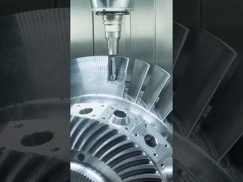5-Axis Machined Aluminum Aerospace Impellers #precisionparts #cncmachining #cnclathe #cnc #impeller