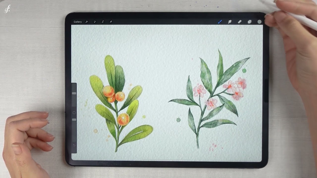 [ENG] Paper Texture : Ultimate Watercolor Brush set by Freya.art  - Free Procreate.courses tutorial