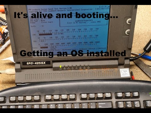 #95 - 486SX Laptop PT3 - Getting it booted and back together.