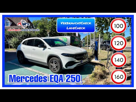 ⚡️Mercedes EQA 250🔋Consumption test & charging check 🤔 How far can the electric car go⁉️