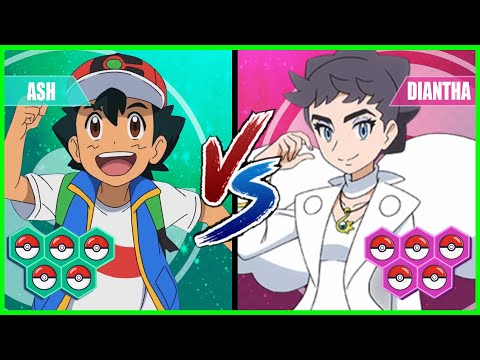 Pokemon Battle Pedia: Ash Vs Diantha