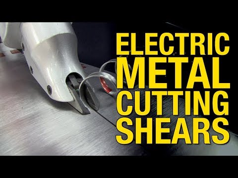 Slice Through Sheet Metal Up to 18 Gauge -  Electric Metal Cutting Shears from Eastwood