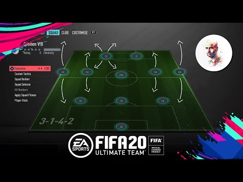 FIFA 20 MY 3-1-4-2 CUSTOM TACTICS & PLAYERS INSTRUCTIONS ULTIMATE TEAM