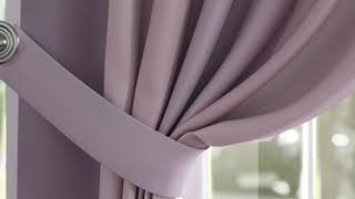 Комплект штор «Линдел (пудрово-розовый)» — видео о товаре