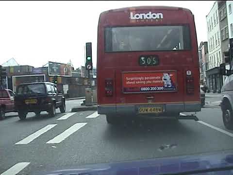 A drive through central London - August 1999