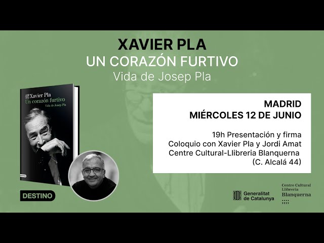 Vídeo relacionado con Un corazón furtivo. Vida de Josep Pla (Áncora & Delfín)