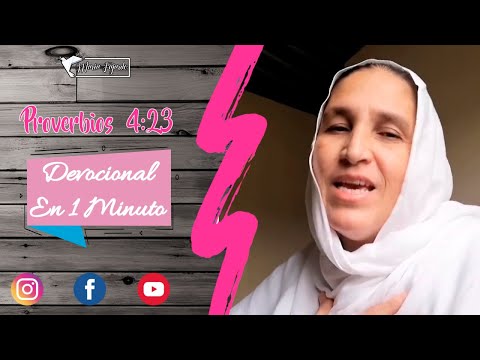 Devocional En 1 Minuto | Proverbios 4 23 | María Fajardo