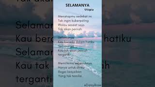 Download lagu Selamanya - Utopia ( Lirik lagu ) #shorts #short #liriklagu #selamanya #utopia #shortvideo mp3