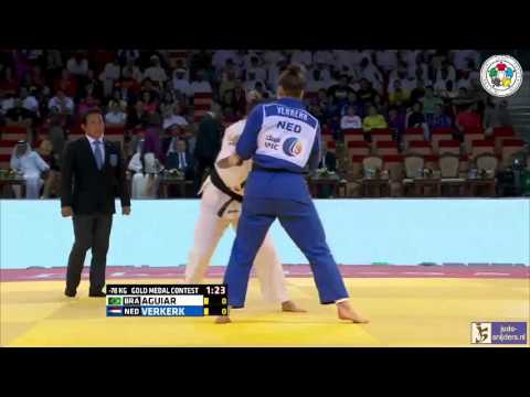 Judo 2015 Grand Slam Abu Dhabi: Aguiar (BRA) - Verkerk (NED) [-78kg] final