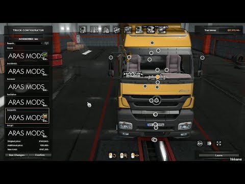 ETS2 Truck Mod: Mercedes Axor 1840 MP3 V2