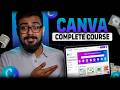 Canva FULL Course For Beginners 2025 FREE How To Use Canva Like A PRO