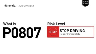 OBD p0807 significado