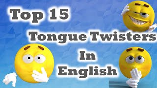15 Funny Tongue Twisters in English | Practice Speech and Pronunciation