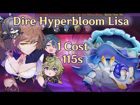 Lisa Lauma Xingqiu Collei | 1 Cost Hyperbloom | D6 Dire Crab 115s | 6.0 Luna I Stygian Onslaught