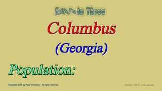 Columbus Georgia Population 2010 - Digits in Three