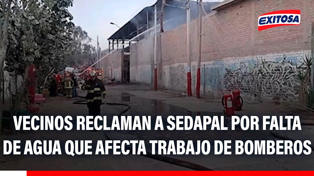 🔴🔵 Puente Piedra: Vecinos reclaman a Sedapal por falta de agua que afecta trabajo de bomberos