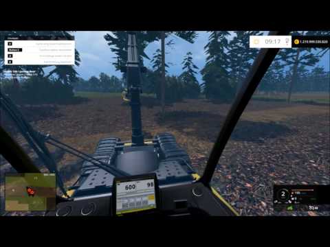 LS15 Holz schneiden  mit der harvester und gleich verarbeiten in Hackschnitzel