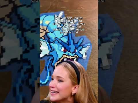 Best Perlers are made with the TAPE METHOD! #hamabeads #perlerbeads #pixelart