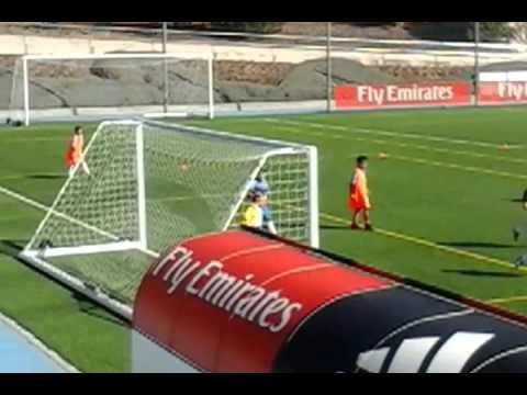 MIGUE del AD.PABLO PICASSO de MARBELLA probando en el REAL MADRID