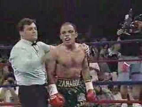 Erik Morales knocking out Zarazoga