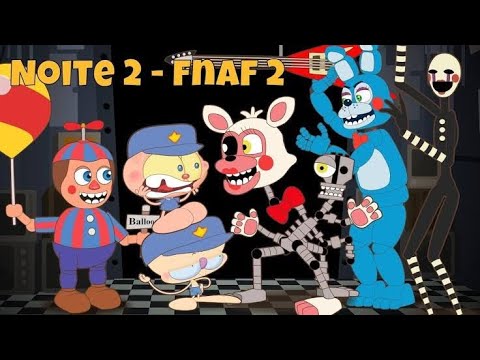 Mongo e Drongo em FNAF 2 - NOITE 2 - Five Nights at Freddy's 2 - desenho animado