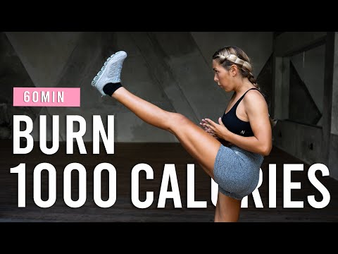 BURN 1000 CALORIES With This 60 Minute Cardio HIIT Workout | At Home | No Equipment | No Repeats