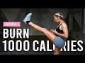 BURN 1000 CALORIES With This 60 Minute Cardio HIIT Workout At Home No Equipment No Repeats
