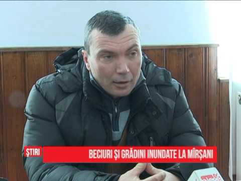 Beciuri şi grădini inundate la Mârşani
